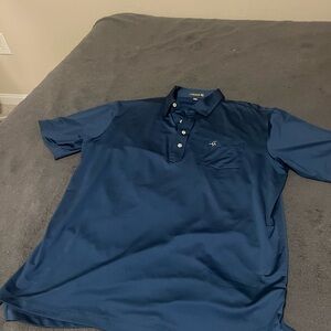 Men’s Navy Blue Peter Millar Summer Comfort Golf Polo